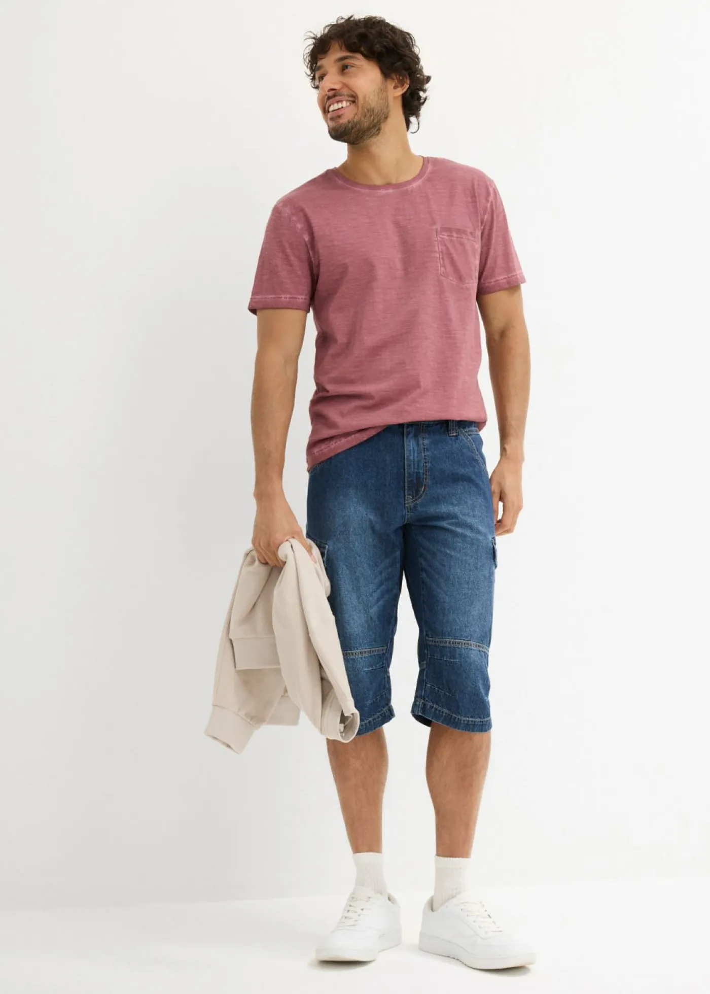 Hombre bonprix bonprix Camiseta con aspecto lavado