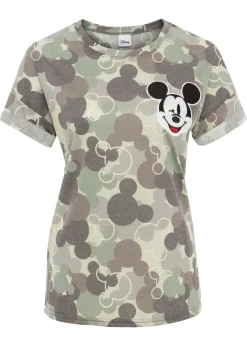 Mujer bonprix Disney Camiseta con bordado de Mickey Mouse