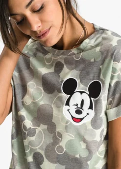 Mujer bonprix Disney Camiseta con bordado de Mickey Mouse