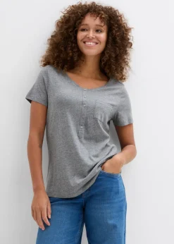 Mujer bonprix bonprix Camiseta con botones