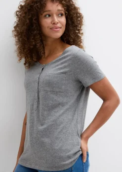 Mujer bonprix bonprix Camiseta con botones