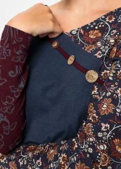 Mujer bonprix bonprix Camiseta con botones de viscosa sostenible