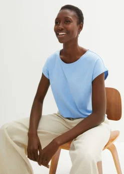 Mujer bonprix bonprix Camiseta con contenido de seda