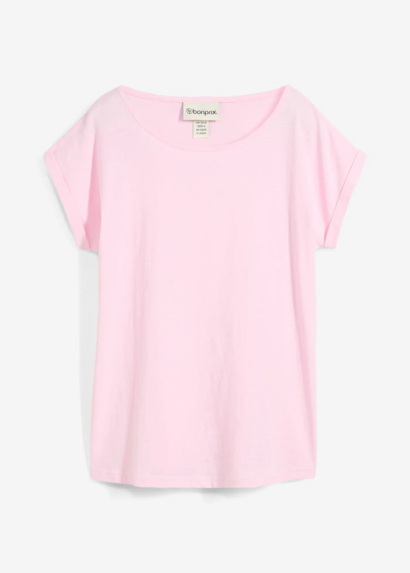 bonprix bonprix Premium|Camisetas>Camiseta con contenido de seda rosa cristal