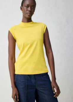 bonprix bonprix Premium|Camisetas>Camiseta con contenido de seda Verde