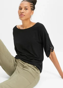 Mujer bonprix bonprix Camiseta con cuello barco