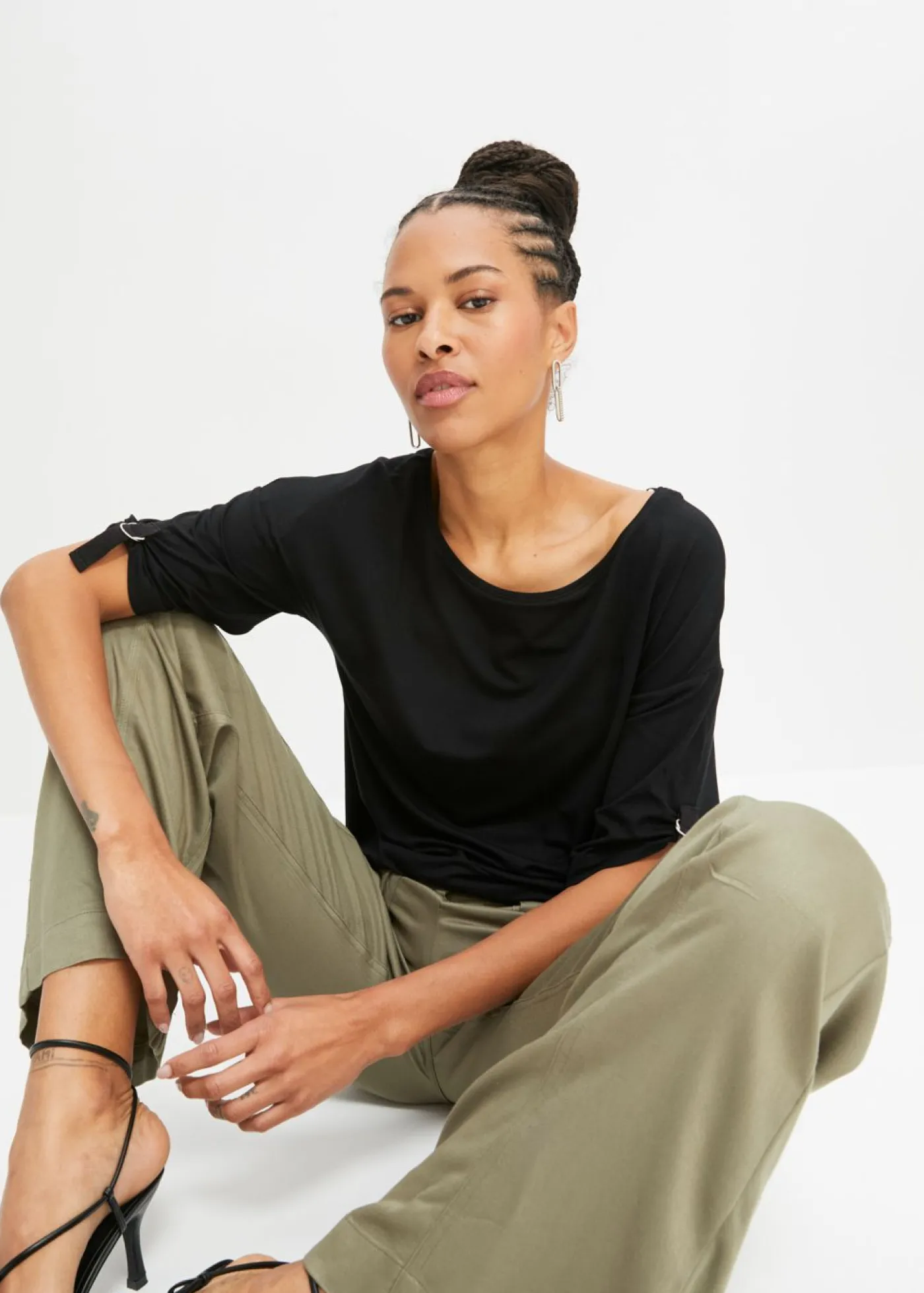 Mujer bonprix bonprix Camiseta con cuello barco