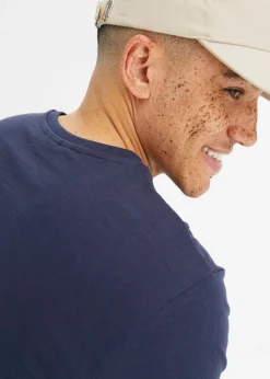 Hombre bonprix bonprix Camiseta con cuello en V de algodón puro