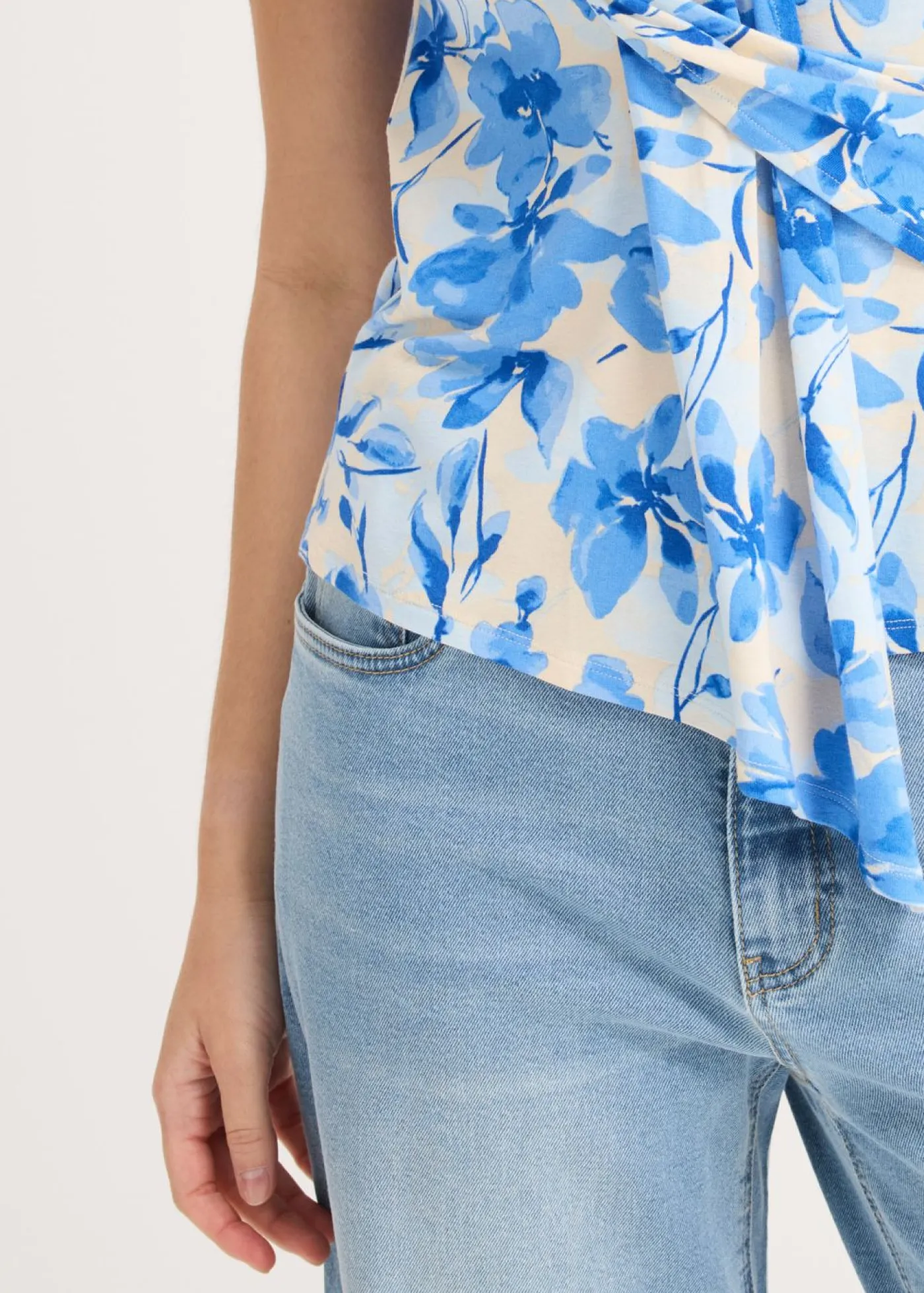 Mujer bonprix bonprix Camiseta con detalle de nudo