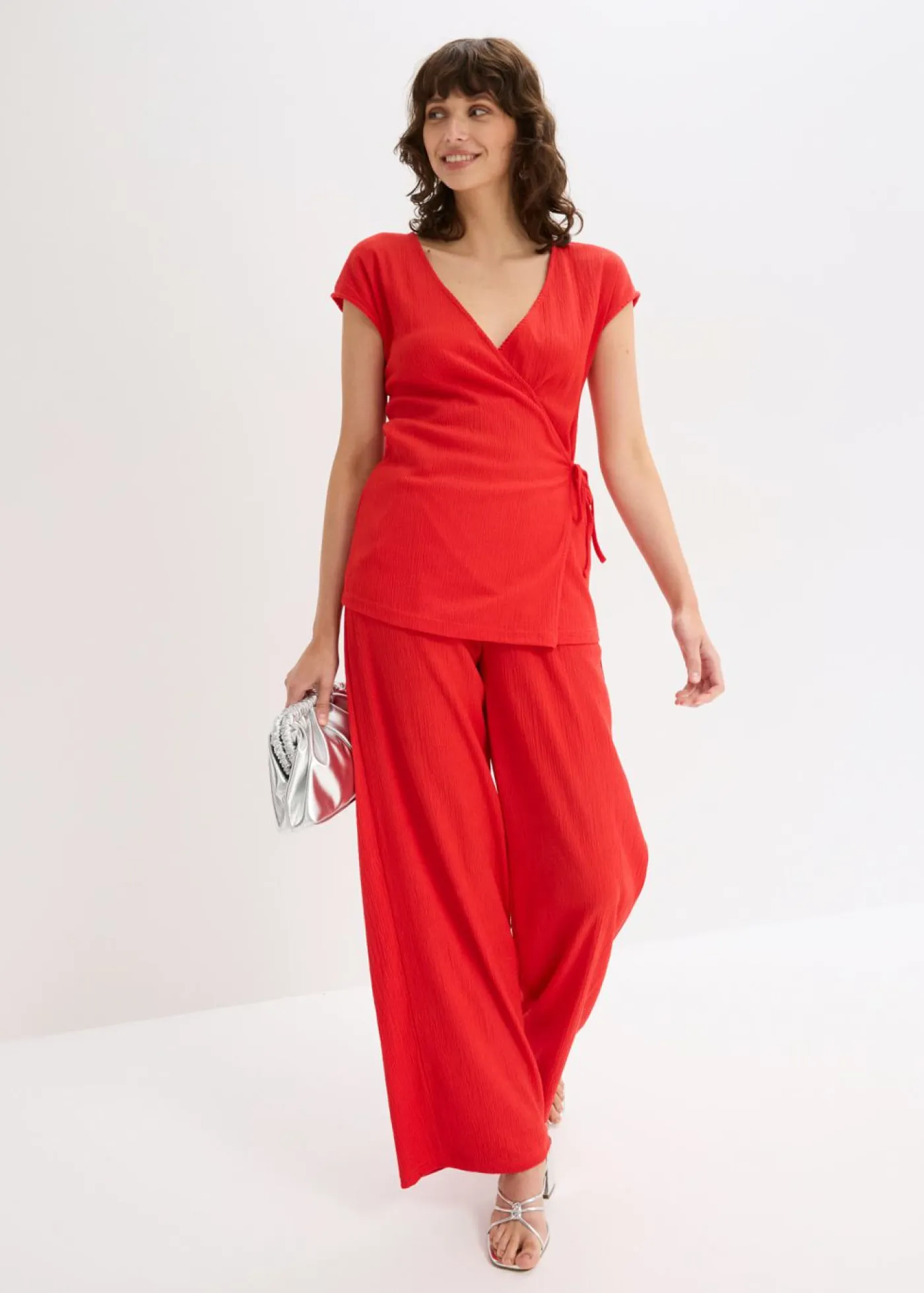 Mujer bonprix bonprix Camiseta con efecto cruzado