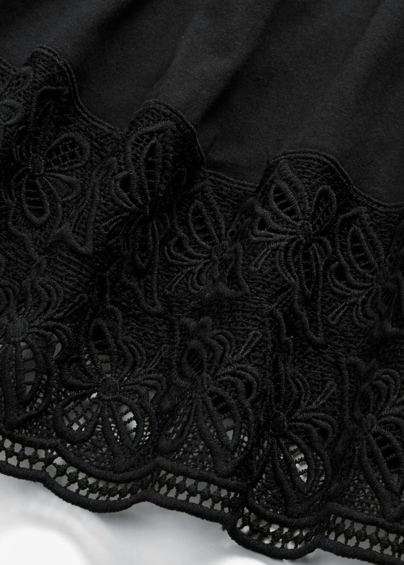 Mujer bonprix bonprix Camiseta con encaje en el escote