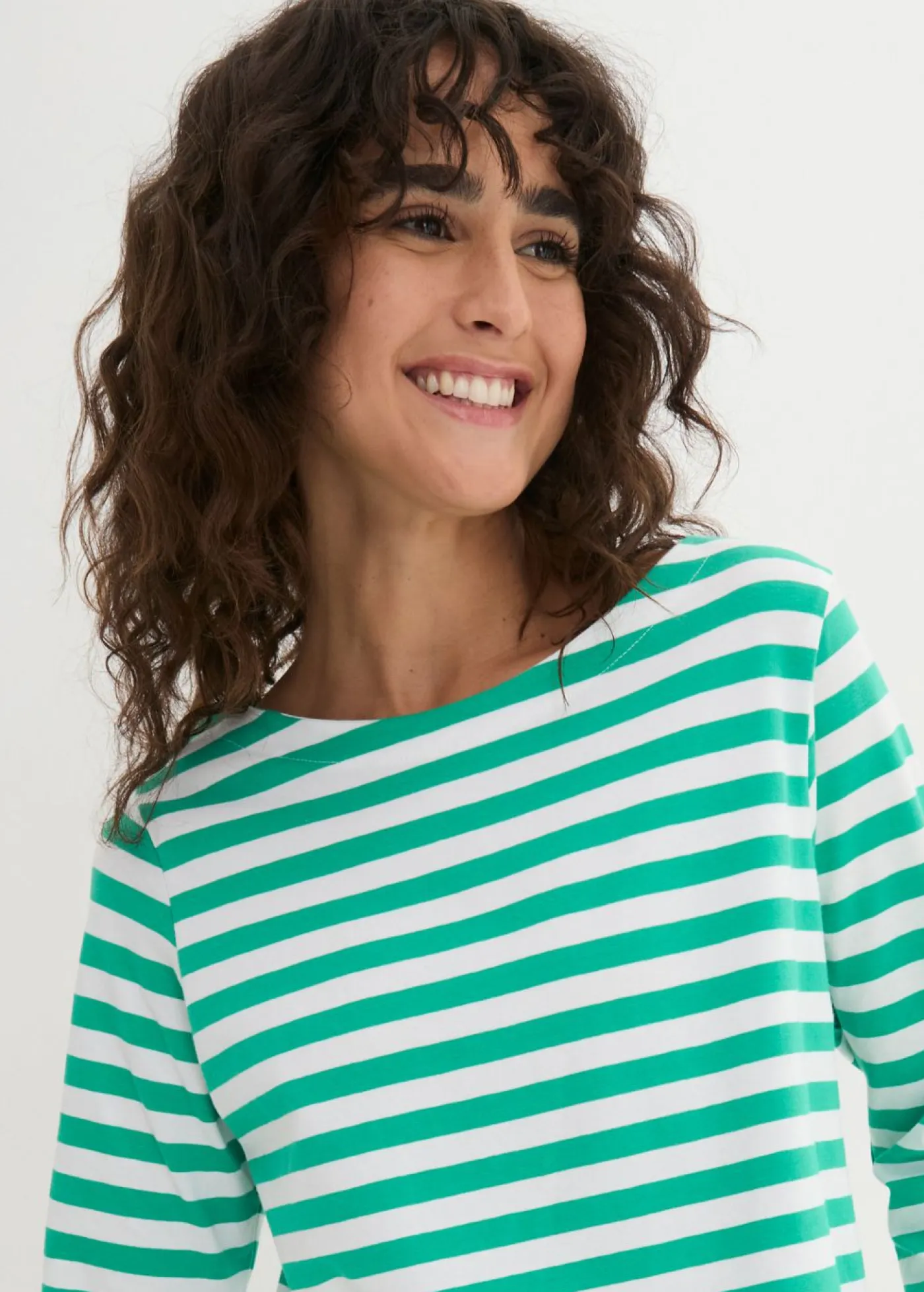 Mujer bonprix bonprix Camiseta con escote barco