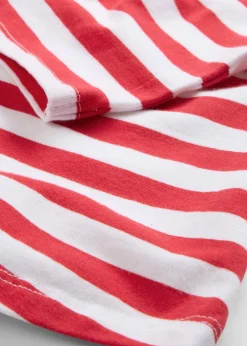 bonprix bonprix Básicos|Camisetas>Camiseta con escote barco rojo/blanco con rayas