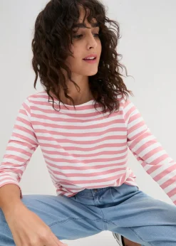 Mujer bonprix bonprix Camiseta con escote barco