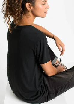 Mujer bonprix bonprix Camiseta con escote en V