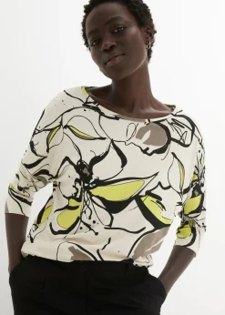 Mujer bonprix bonprix Camiseta con estampado de flores