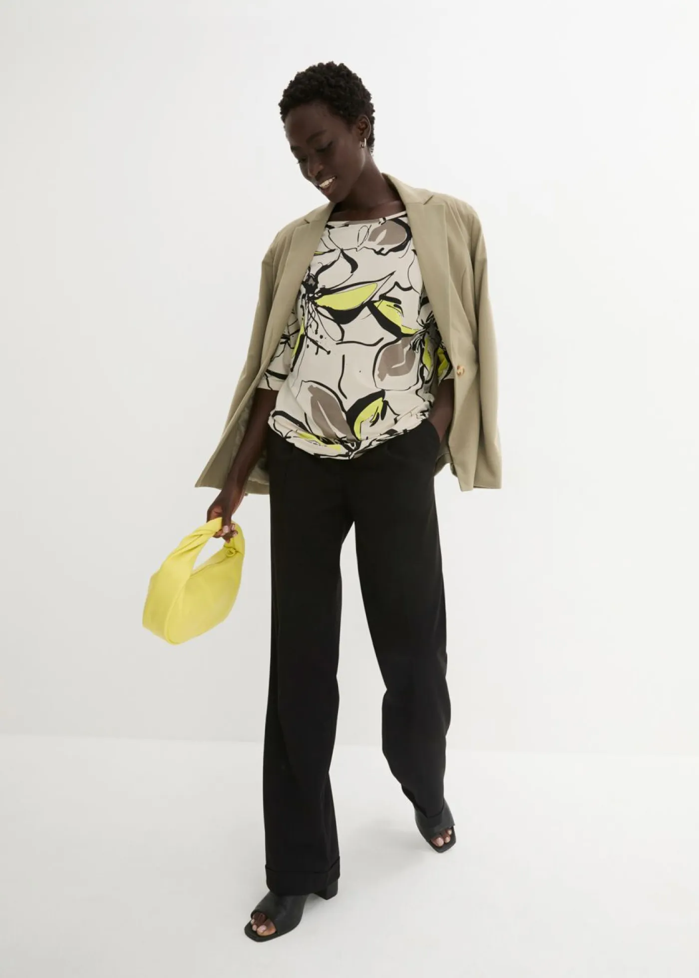 Mujer bonprix bonprix Camiseta con estampado de flores