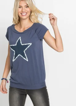 Mujer bonprix bonprix Camiseta con estampado de estrellas