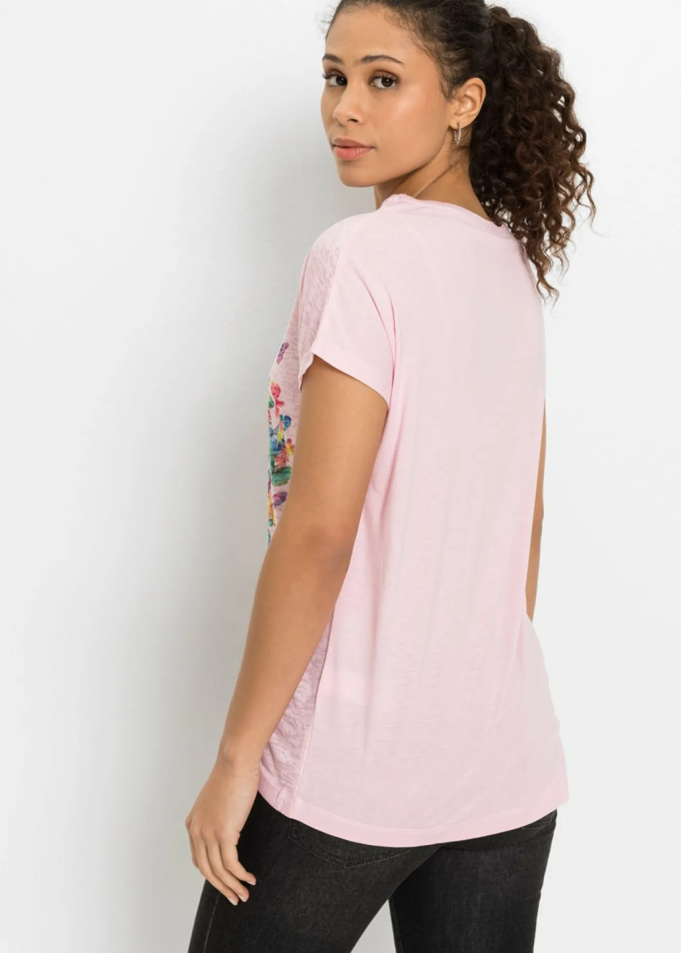 Mujer bonprix bonprix Camiseta con estampado de mariposa