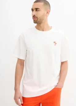 Hombre bonprix bonprix Camiseta con estampado en la parte posterior y corte holgado