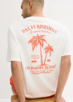 Hombre bonprix bonprix Camiseta con estampado en la parte posterior y corte holgado