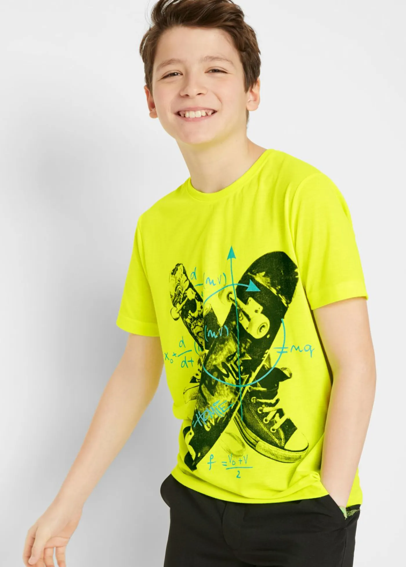 Niños bonprix bonprix Camiseta con estampado skater