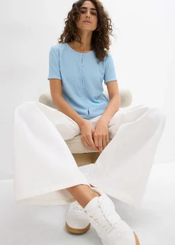 Mujer bonprix bonprix Camiseta con estructura y botones