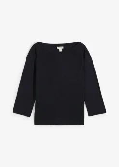 Mujer bonprix bonprix Camiseta con hombros descubiertos de suave mezcla de modal