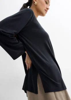 Mujer bonprix bonprix Camiseta con hombros descubiertos de suave mezcla de modal