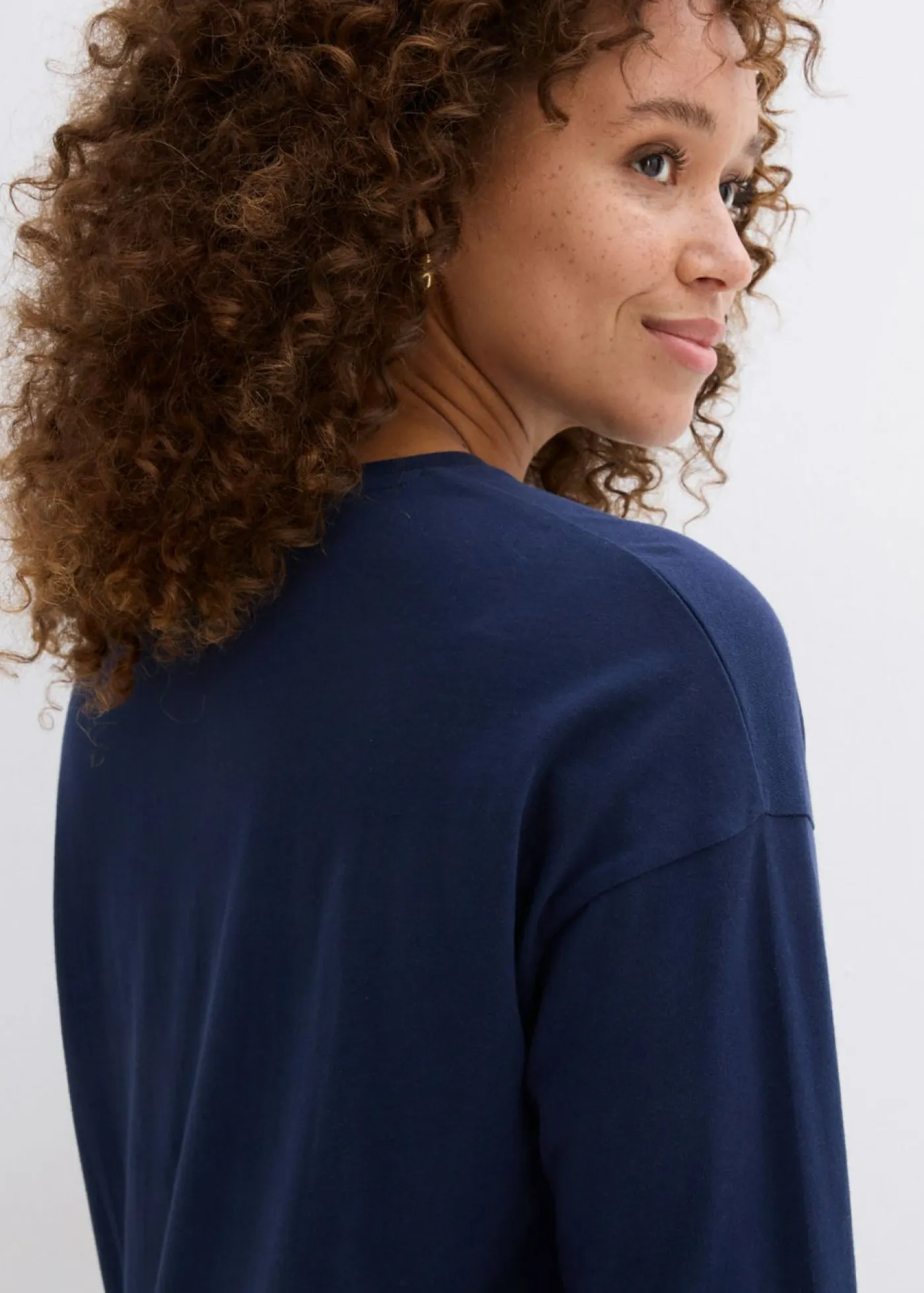 Mujer bonprix bonprix Camiseta con inserto de blusa de algodón orgánico puro