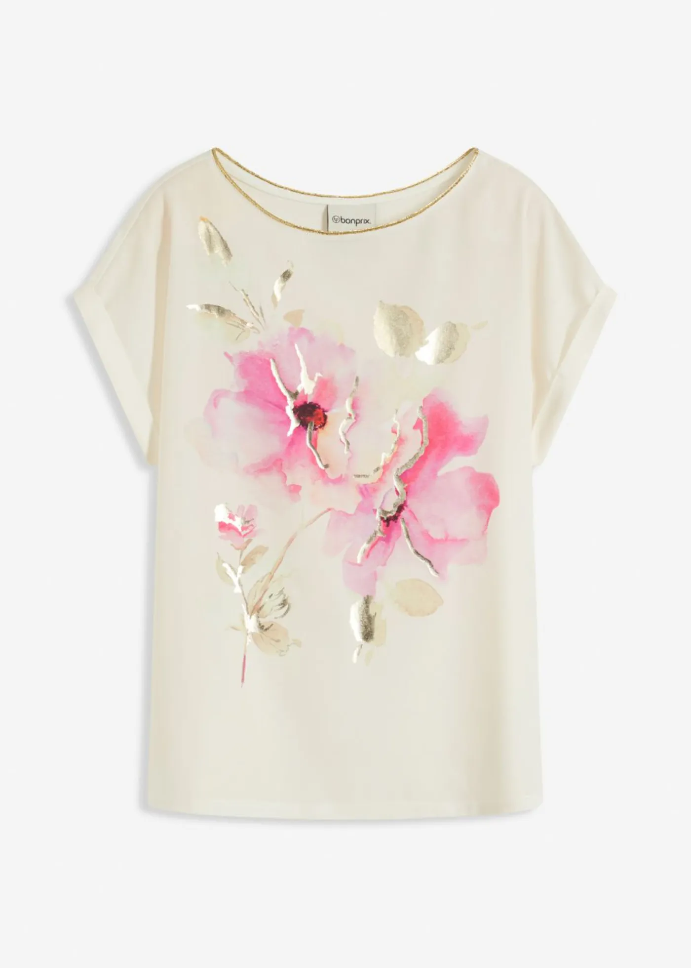 Mujer bonprix bonprix Camiseta con inserto de malla