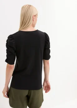 Mujer bonprix bonprix Camiseta con mangas abullonadas