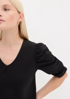Mujer bonprix bonprix Camiseta con mangas abullonadas
