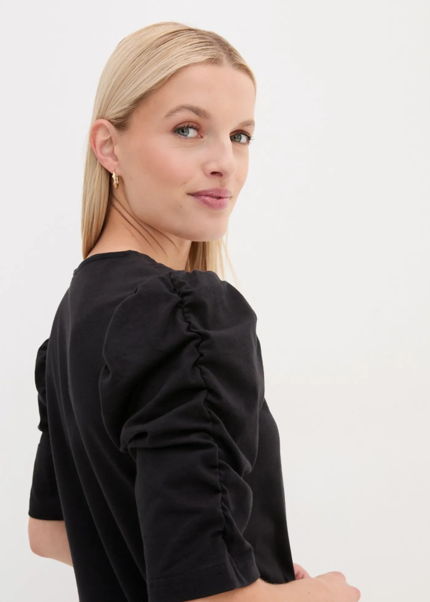 Mujer bonprix bonprix Camiseta con mangas abullonadas