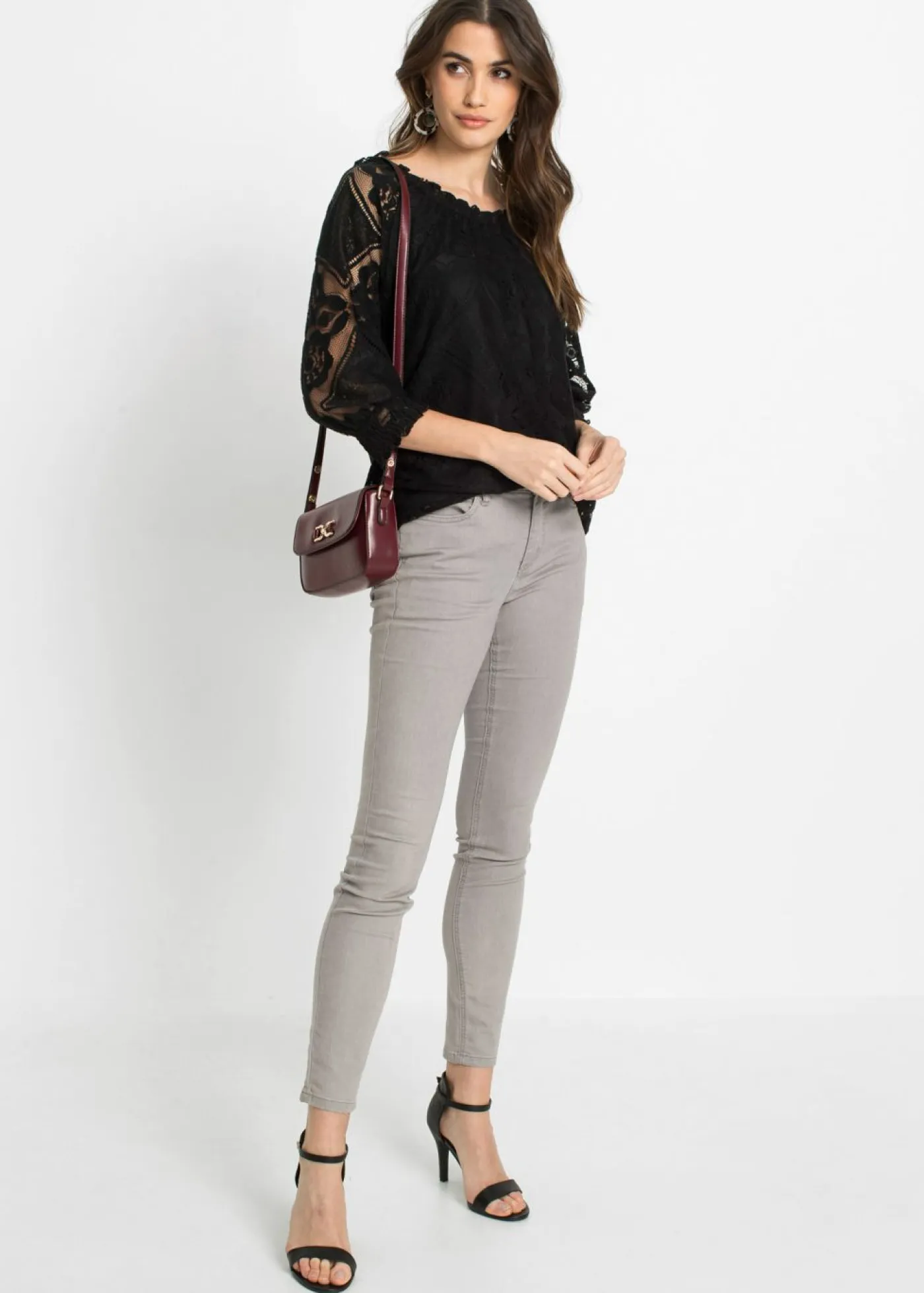 Mujer bonprix bonprix Camiseta con mangas abullonadas