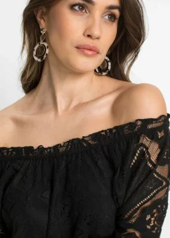 Mujer bonprix bonprix Camiseta con mangas abullonadas