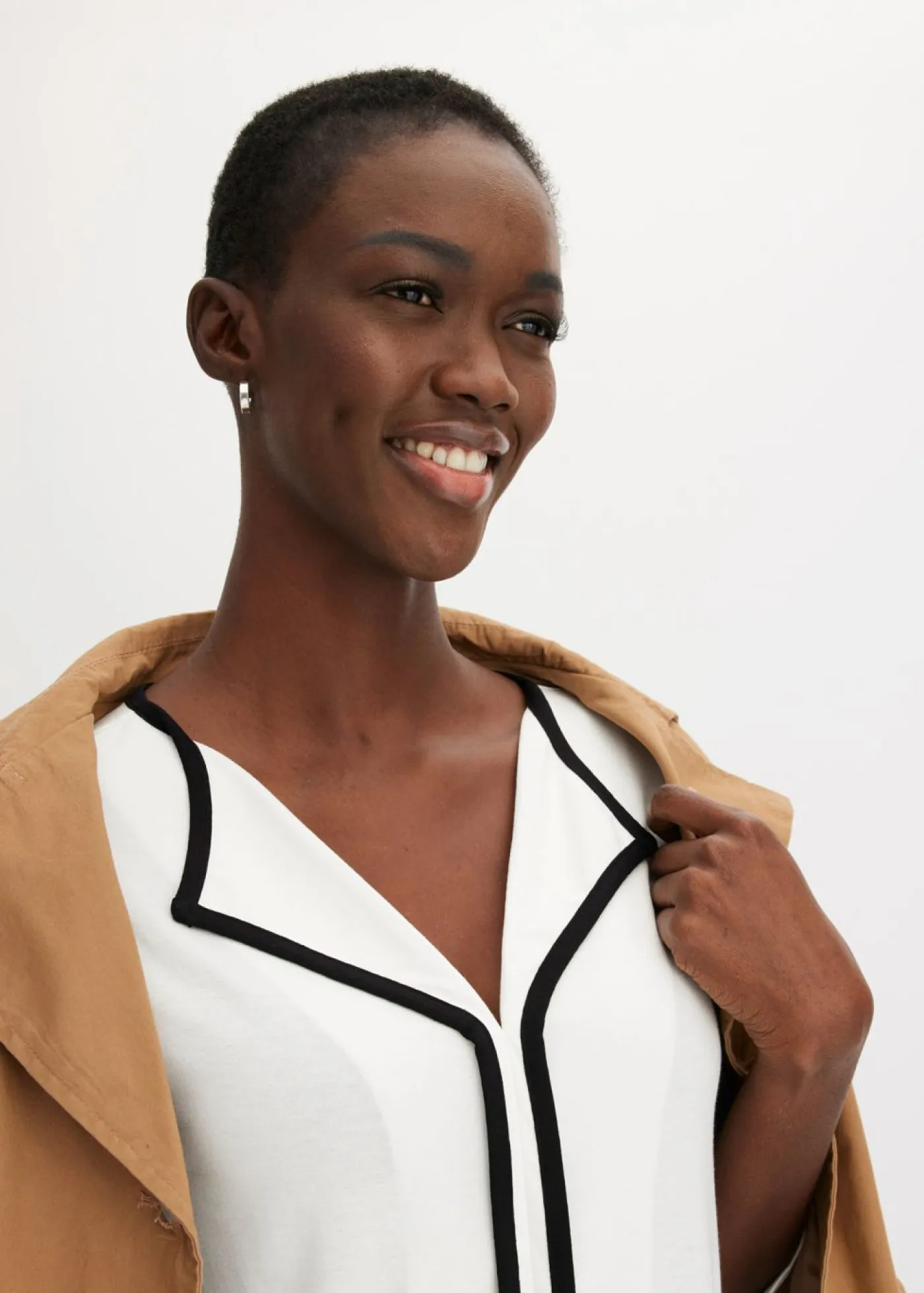 Mujer bonprix bonprix Camiseta con panel en contraste