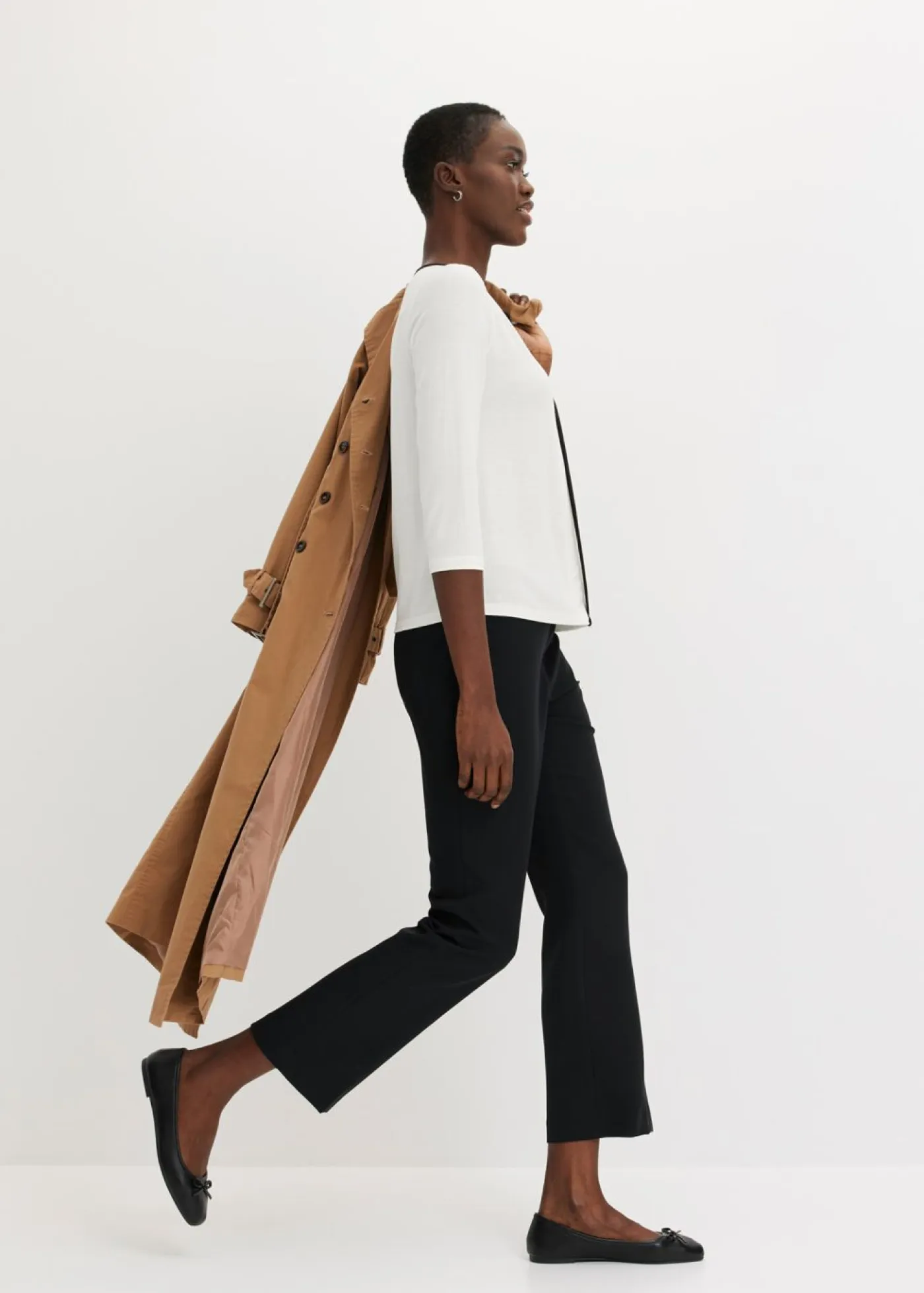 Mujer bonprix bonprix Camiseta con panel en contraste