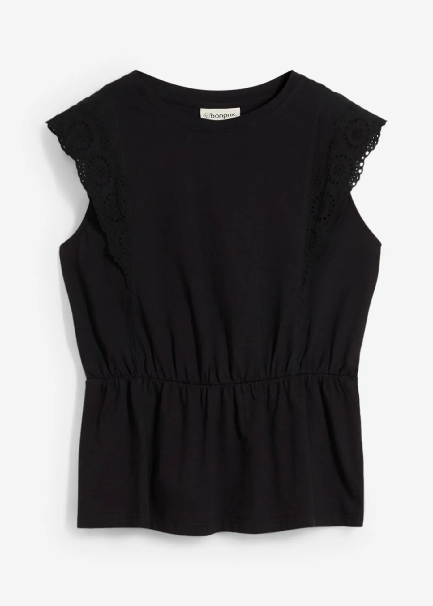 Mujer bonprix bonprix Camiseta con patrón calado