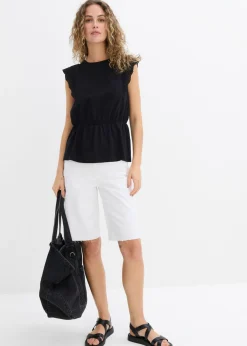 Mujer bonprix bonprix Camiseta con patrón calado