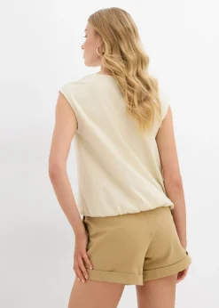 Mujer bonprix bonprix Camiseta con puños elásticos