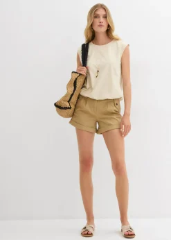 Mujer bonprix bonprix Camiseta con puños elásticos