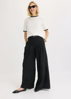 Mujer bonprix bonprix Camiseta con ribete de encaje