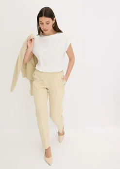 Mujer bonprix bonprix Camiseta con ribete de satén