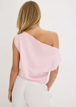 Mujer bonprix bonprix Camiseta con un hombro al descubierto
