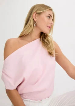 Mujer bonprix bonprix Camiseta con un hombro al descubierto