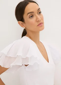 Mujer bonprix bonprix Camiseta con volantes