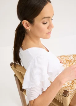 Mujer bonprix bonprix Camiseta con volantes