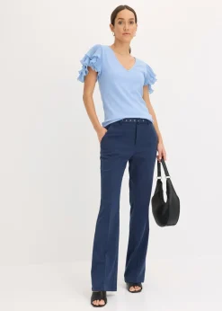 Mujer bonprix bonprix Camiseta con volantes