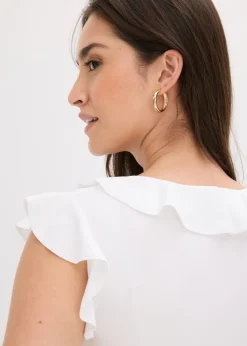 Mujer bonprix bonprix Camiseta con volantes